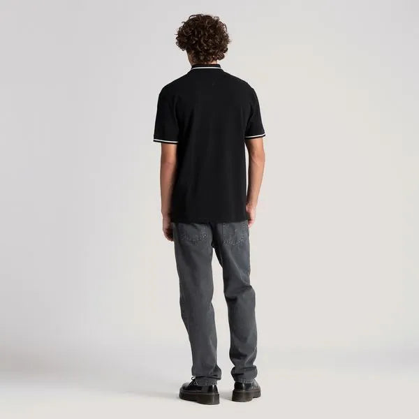 Short Sleeve Polo Shirt - Black