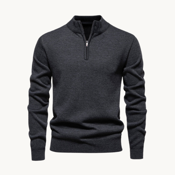 Classic Zip Pullover - Sweater