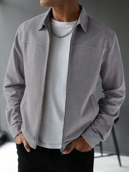 Old Money Casual Solid Color Jacket