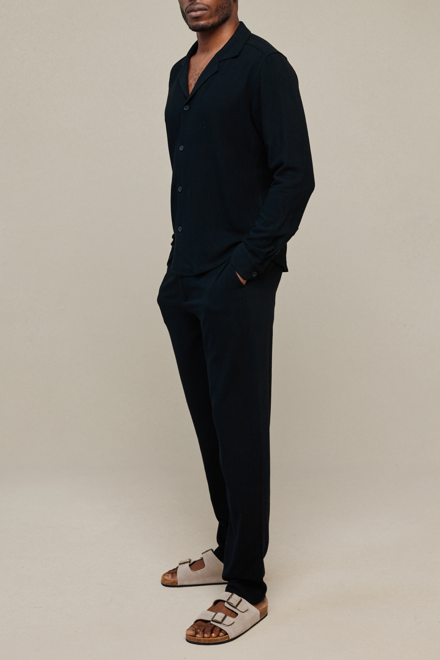 Cami Linen Straight Leg Trouser - Black