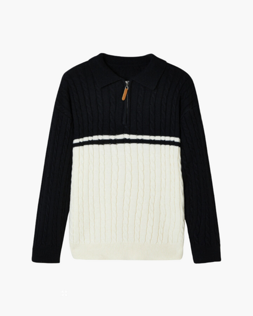 Polo Neck Sweater - Premium