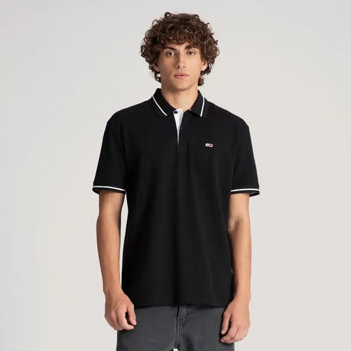 Short Sleeve Polo Shirt - Black