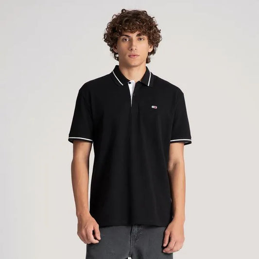 Short Sleeve Polo Shirt - Black
