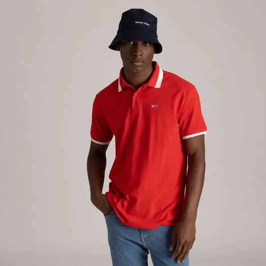 Short Sleeve Polo Shirt - Red