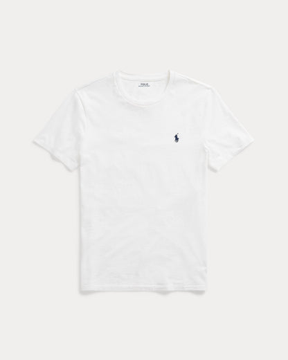 Slim fit jersey crew neck t-shirt  RL - White